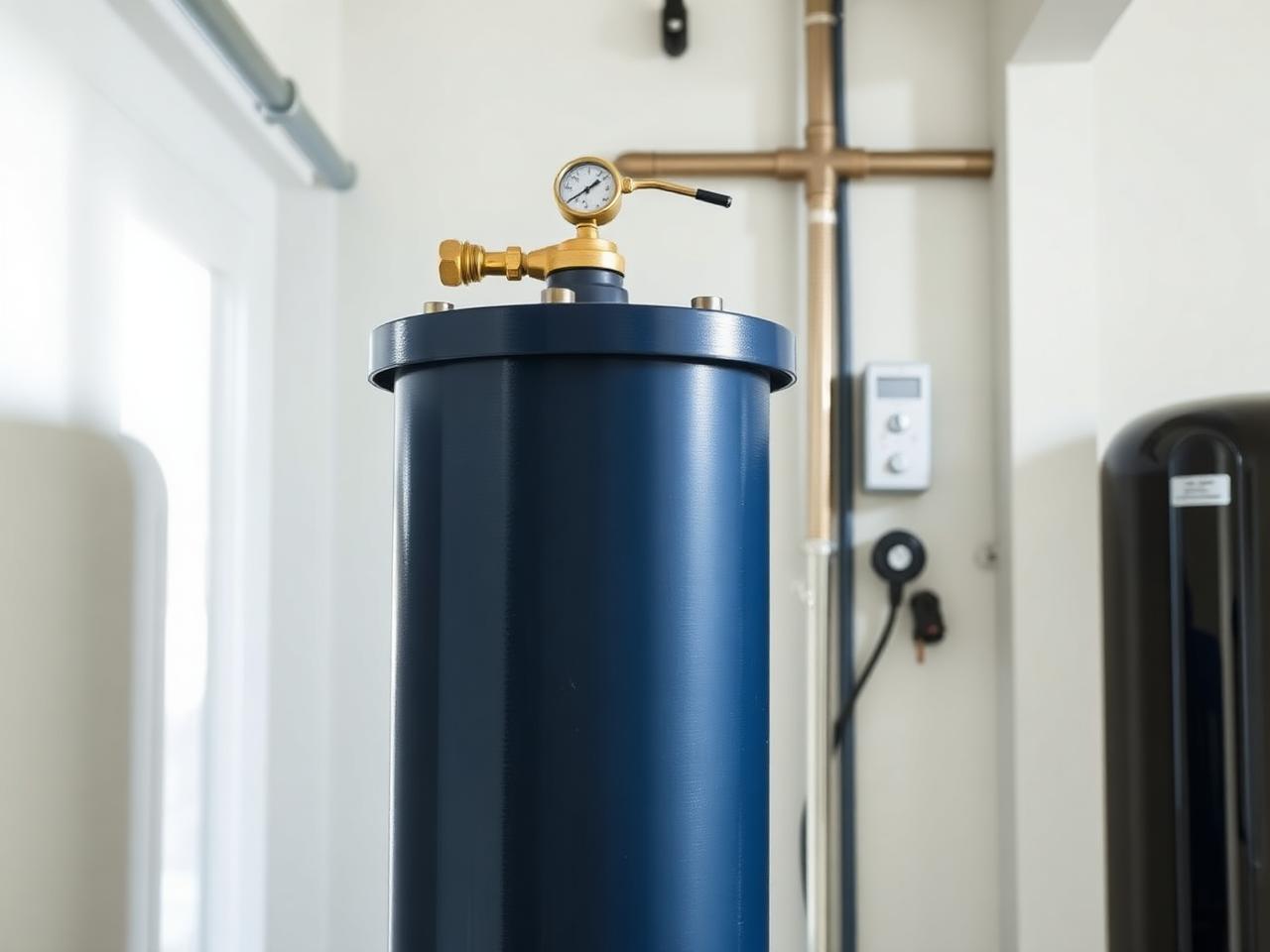 Activated carbon filter vessel for whole-house treatment